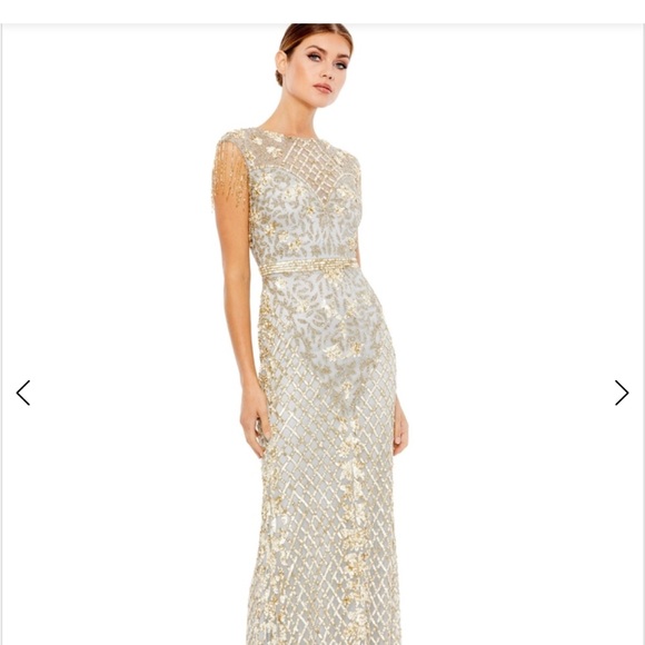 Mac Duggal 4908 Great Gatsby Fringe - Picture 5 of 8